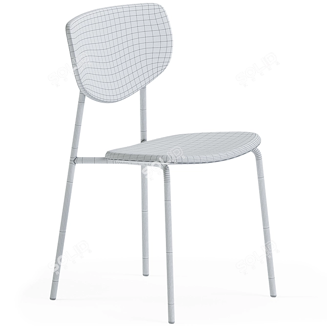 Elegant Caristo Chair SP01 3D model image 4