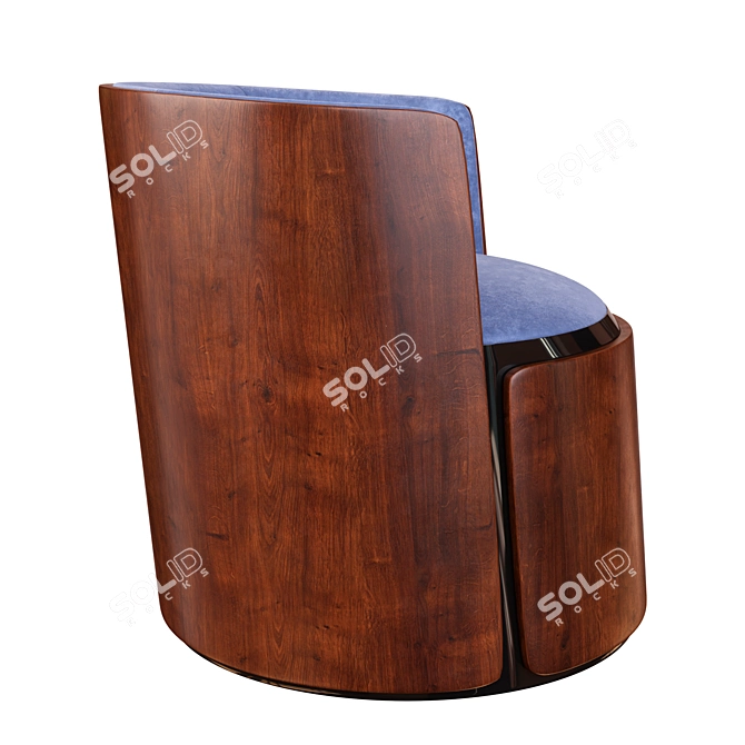 Elegant Armchair: Mere Style 3D model image 3