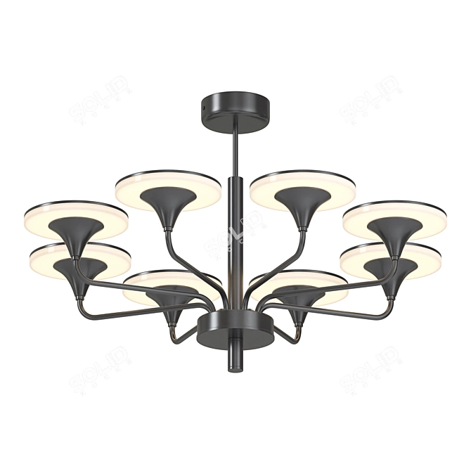 PILLAR 8 LED Chandelier 3D model image 1