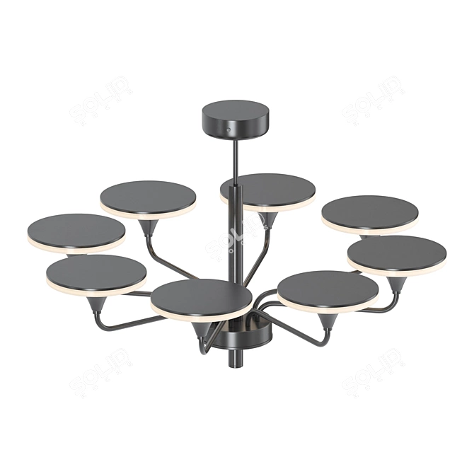 PILLAR 8 LED Chandelier 3D model image 2