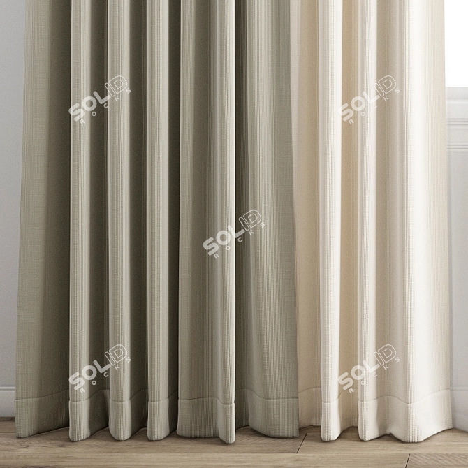 Polygonal Curtain Model 3D model image 2