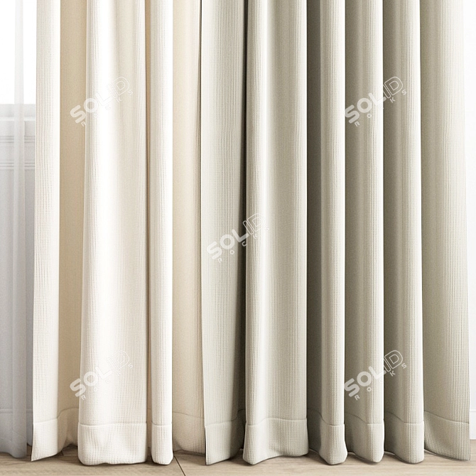 Polygonal Curtain Model 3D model image 7