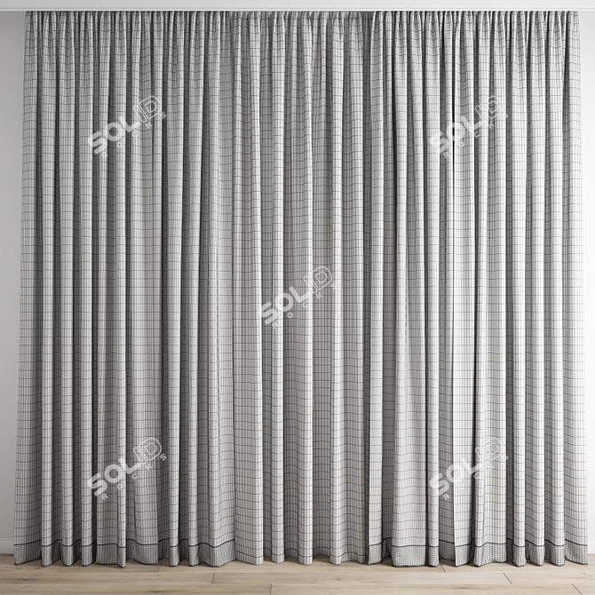 Polygonal Curtain Model 3D model image 8