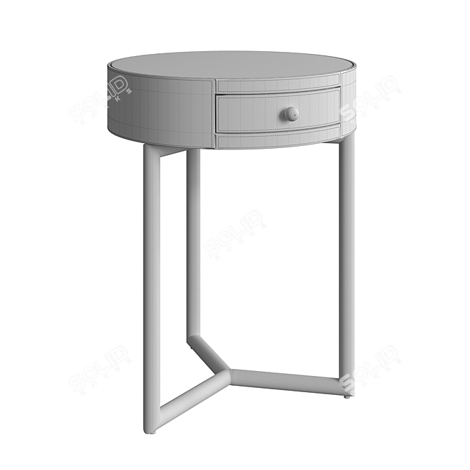 Contemporary Cantori TEO Nightstand 3D model image 2