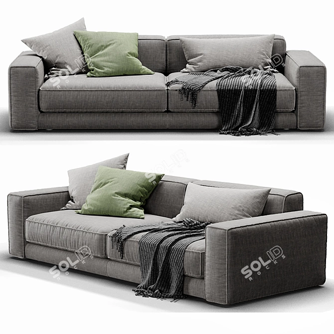 Modern Italian Design: Ditre Buble Sofa 3D model image 2