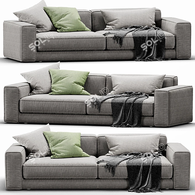 Modern Italian Design: Ditre Buble Sofa 3D model image 3