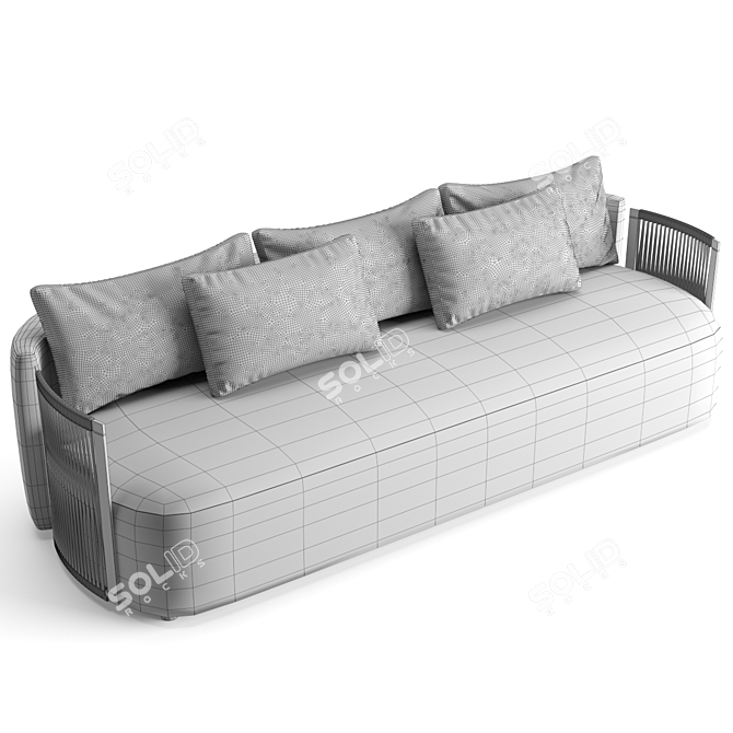 Fendi Casa Thea Luxury Sofa 3D model image 7