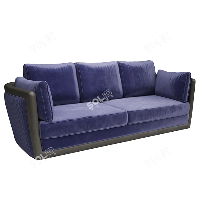 Sleek Chic Sofa by Unico 3D model image 1