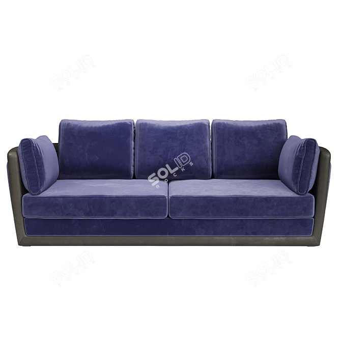 Sleek Chic Sofa by Unico 3D model image 2