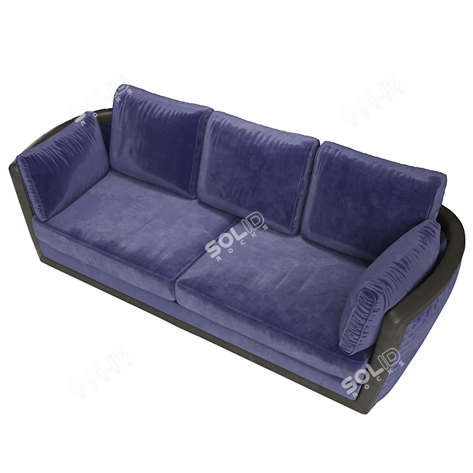 Sleek Chic Sofa by Unico 3D model image 4