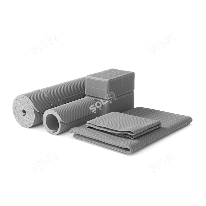 BalanceFrom Yoga Essentials Set 3D model image 2