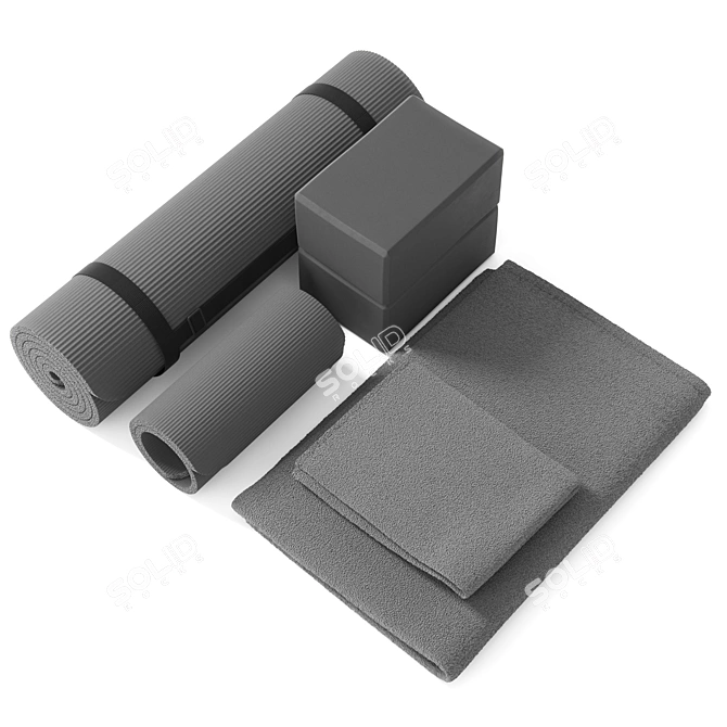 BalanceFrom Yoga Essentials Set 3D model image 5