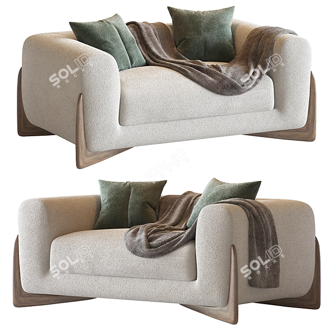 Comfort Haven Armchair 3D model image 1