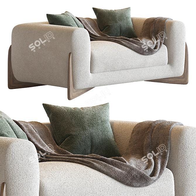 Comfort Haven Armchair 3D model image 2