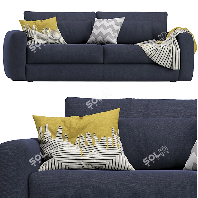 Modern Luxury Sofa Mithos - Dienne Salotti 3D model image 1