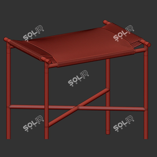 Scandinavian Style Vent Stool 3D model image 3