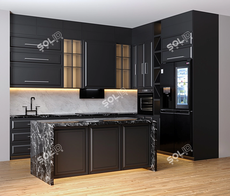 Neo Classic Kitchen Collection 3D model image 2