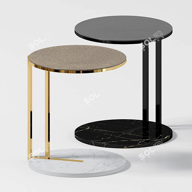 Minimalist Meridiani Ralf Table 3D model image 4