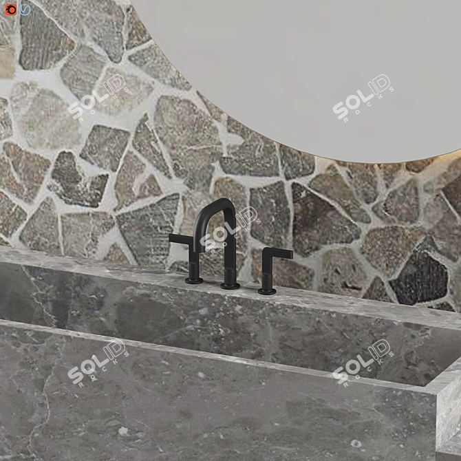 Minimalist Melbourne Boffi Bathroom 3D model image 4