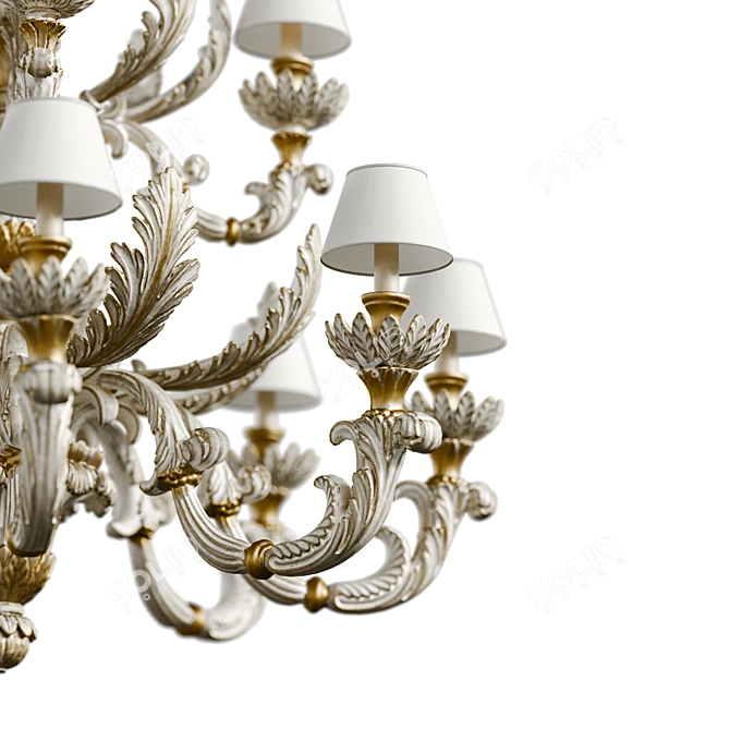 Elegant Roberto Giovannini Chandelier 3D model image 3