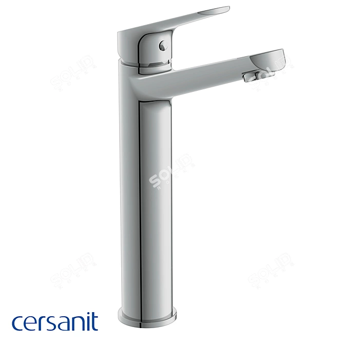 Cersanit Flavis Tall Sink Faucet - Elegant and Functional 3D model image 1