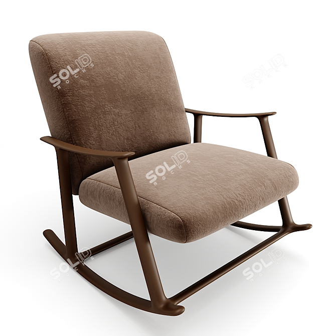 Elegant Arm Chair: 3ds Max Models 3D model image 1