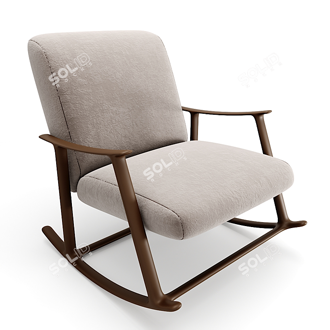 Elegant Arm Chair: 3ds Max Models 3D model image 2