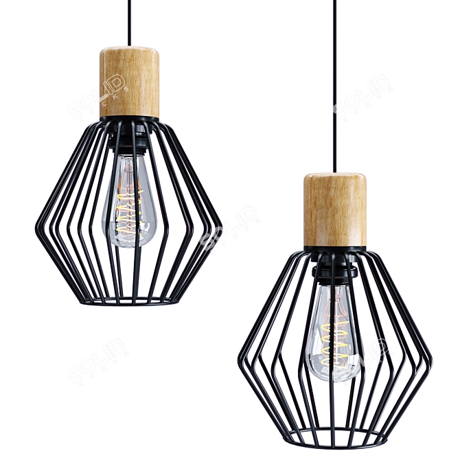 Palmorla Pendant Light by Eglo 3D model image 1