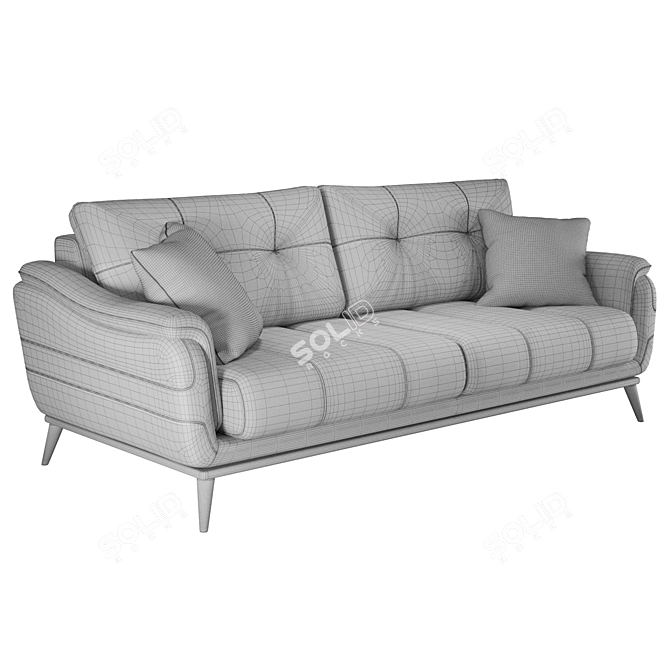 Elegant Como Sofa: Timeless Comfort 3D model image 4