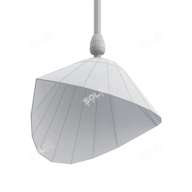 Sleek Pendant Light Fixture 3D model image 2