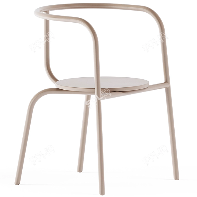 Elegant Ria W Chair 3D model image 1