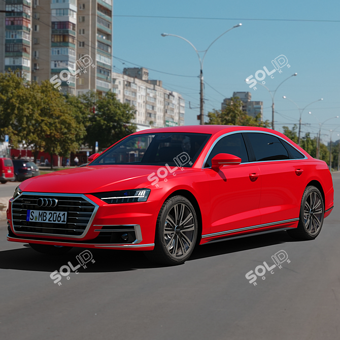 Luxury Redefined: Audi A8 L 3D model image 3