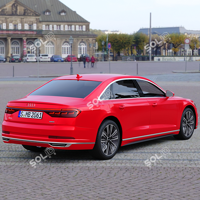 Luxury Redefined: Audi A8 L 3D model image 4