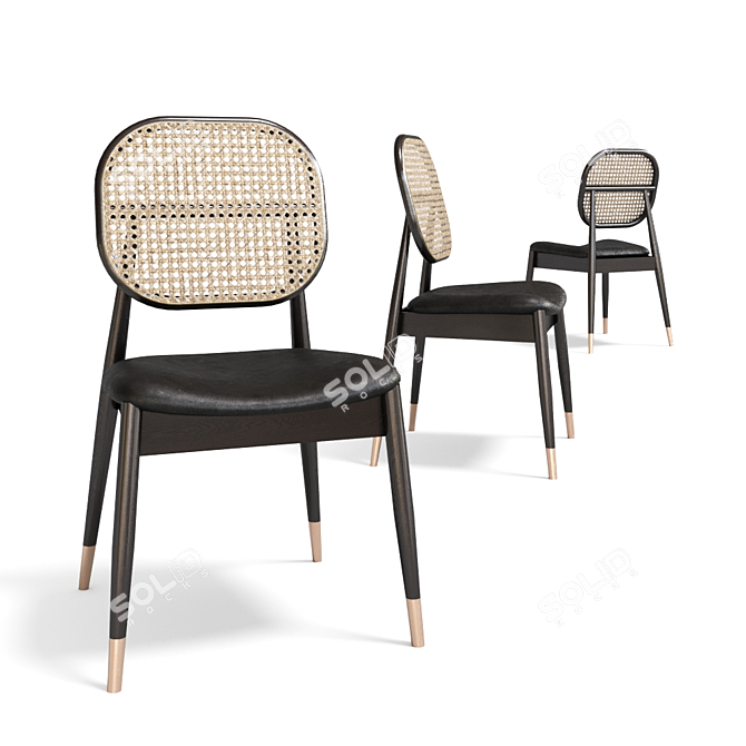 Elegant Angel Cerda DC1599 Chair 3D model image 1