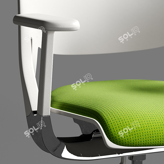 Sleek Ivory Cloud Chair 3D model image 5