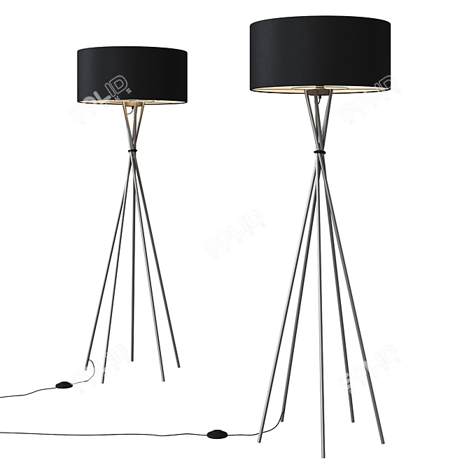 Romi Amsterdam Lima Pendant: Elegant Lighting Solution 3D model image 1