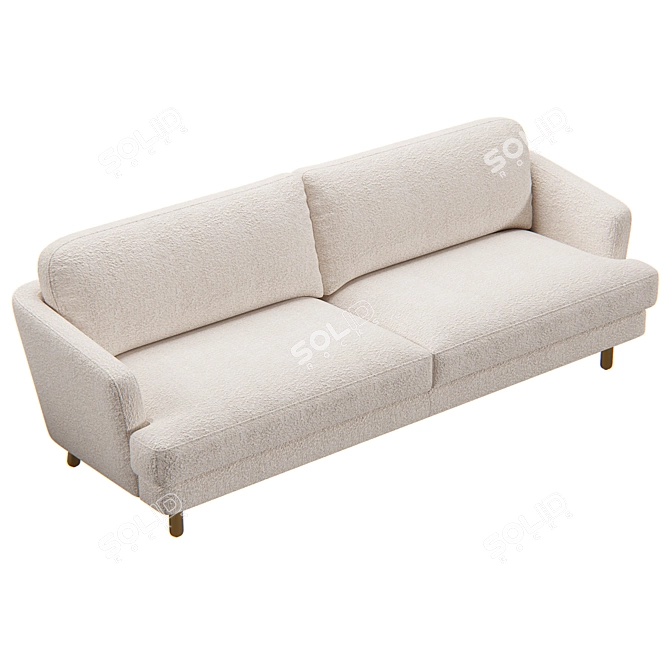 Yukon KAZA: Stylish 3-Seater Sofa 3D model image 2