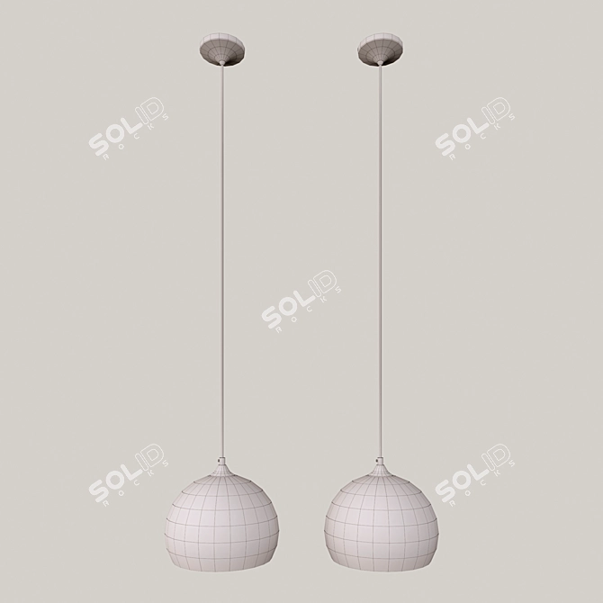 Elegant Pendant Light: Modern Design 3D model image 4