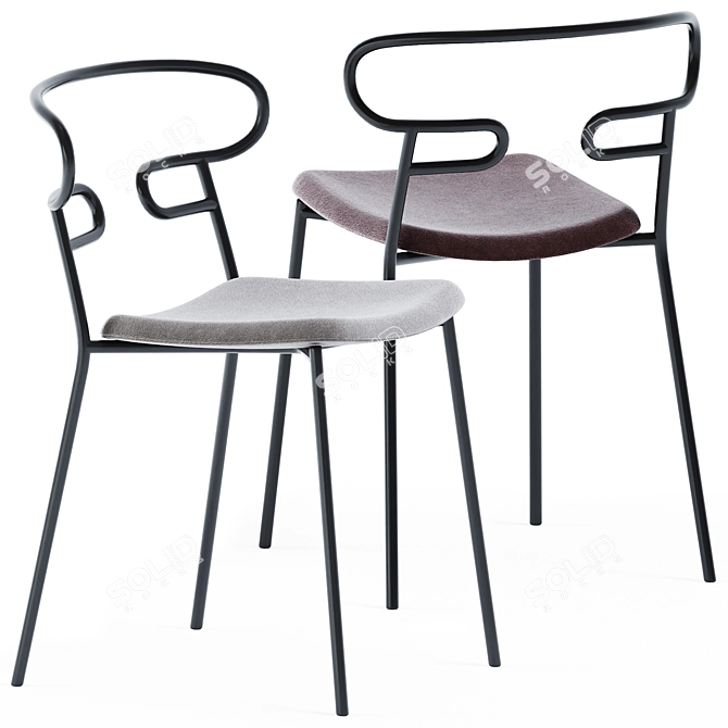The Stylish Genoa Chair 3D model image 1