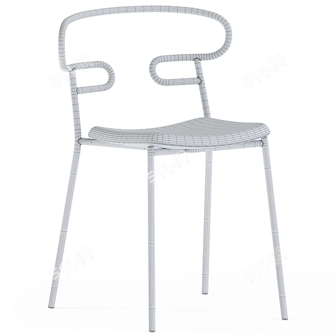 The Stylish Genoa Chair 3D model image 3