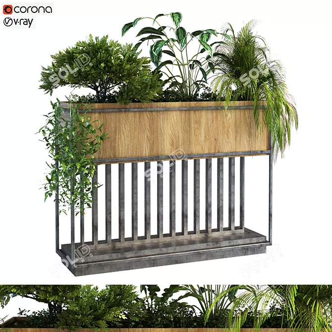 Natural Greenery Box Set 3D model image 1