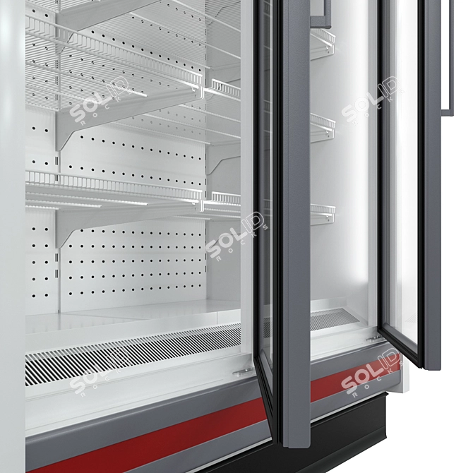 Barcelona 3-Door Refrigerated Display 3D model image 3