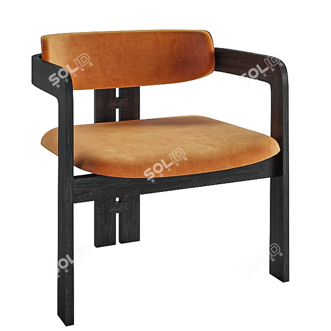 Usona Home Armchair: Sleek and Stylish Seating 3D model image 2
