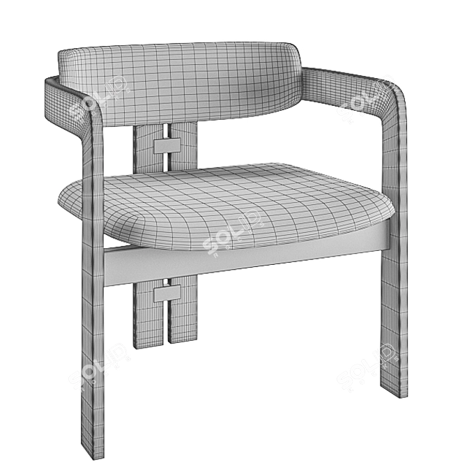 Usona Home Armchair: Sleek and Stylish Seating 3D model image 3
