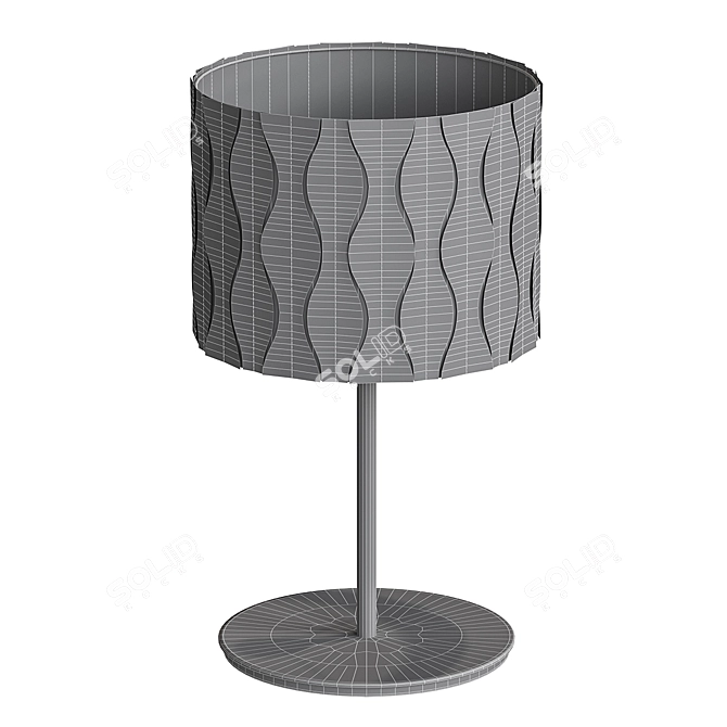 Loknas Skaftet Table Lamp: Elegant Blue/Silver Design 3D model image 4