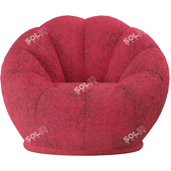 Elegant Tulip Armchair 3D model image 2