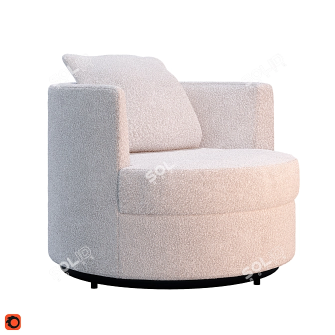 Felix Eichholtz 2014: Luxurious Swivel Chair 3D model image 1