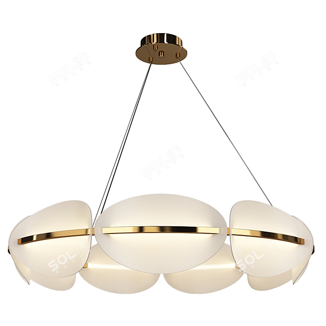 Sleek Kear Design Lamp 3D model image 1