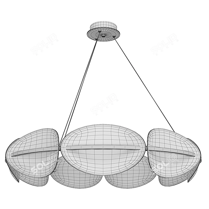 Sleek Kear Design Lamp 3D model image 3