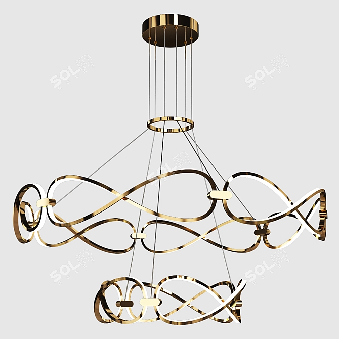 Sleek Forli Design Lamp 3D model image 1